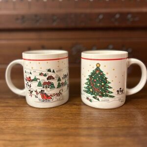 Festive Holiday Mugs Set